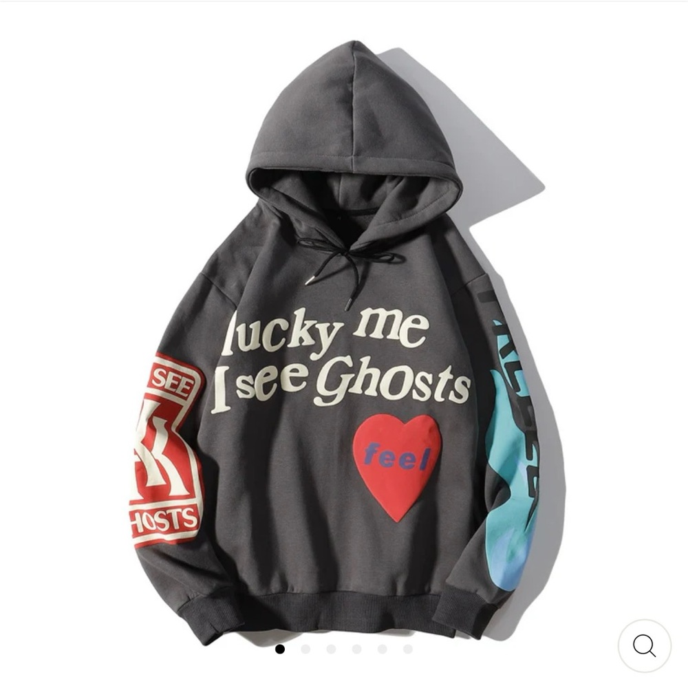 Lucky Me I See Ghosts Hooodie EUC